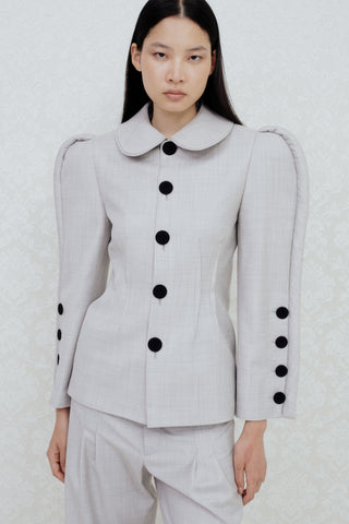 TAILORED PLEATED PANTS IN VIRGIN-WOOL
