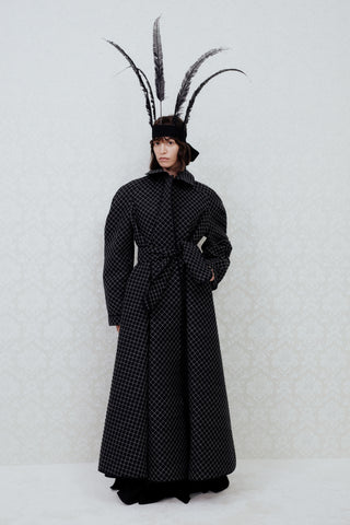 TAILORED QUILTED COAT IN TECHNICAL-COTTON
