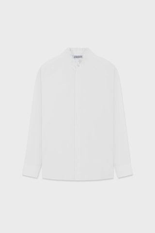 GENERATION78 | RUFFLED - NECK SHIRT IN COTTON - POPLIN