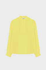 RUFFLED BLOUSE IN VOILE