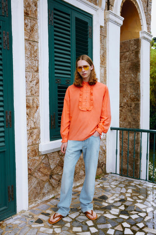 GENERATION78 | RUFFLED BLOUSE IN VOILE