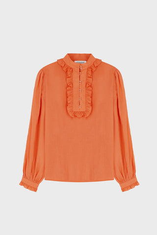 RUFFLED VOILE BLOUSE GENERATION78