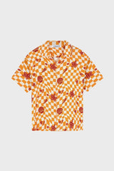 SEASHELL PRINT CAMP-COLLAR SHIRT IN VISCOSE