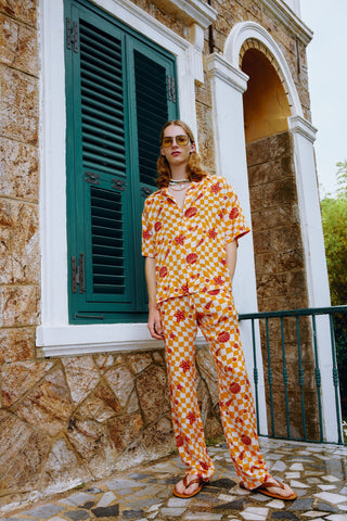 GENERATION78 | SEASHELL PRINT STRAIGHT - LEG PANTS