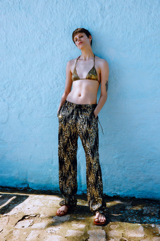 GENERATION78 | SEQUINED LOOSE - FIT PANTS