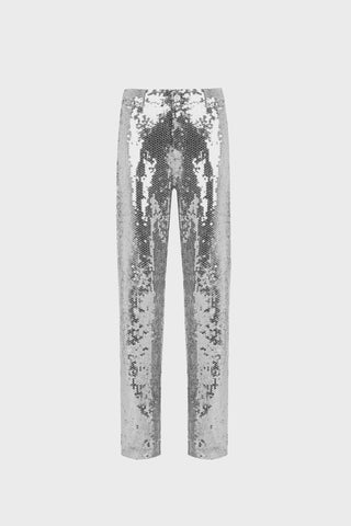 GENERATION78 | SEQUINED STRAIGHT - LEG PANTS