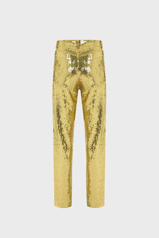 GENERATION78 | SEQUINED STRAIGHT - LEG PANTS