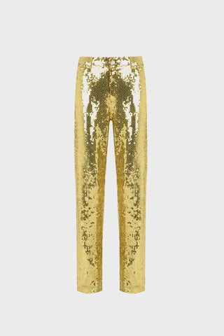 GENERATION78 | SEQUINED STRAIGHT - LEG PANTS