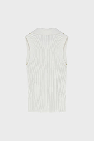 GENERATION78 | SLEEVELESS RIBBED - KNIT TOP IN VISCOSE