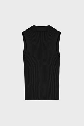 GENERATION78 | SLEEVELESS RIBBED - KNIT TOP IN VISCOSE