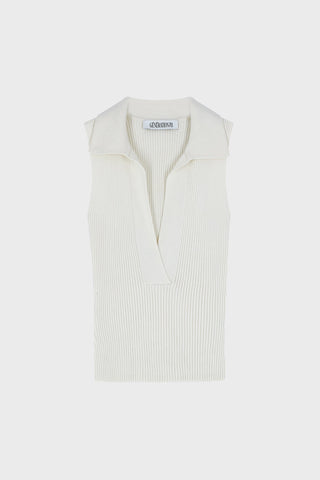 GENERATION78 | SLEEVELESS RIBBED - KNIT TOP IN VISCOSE