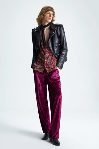 GENERATION78 | SLIM - FIT BIKER JACKET IN CALFSKIN