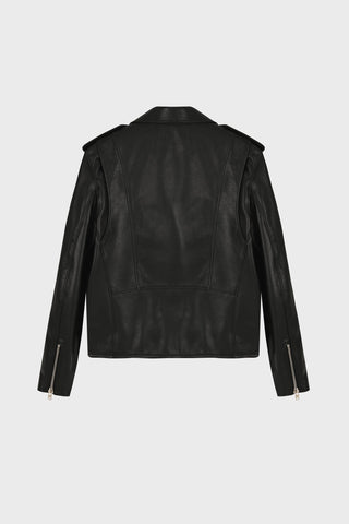 GENERATION78 | SLIM - FIT BIKER JACKET IN CALFSKIN