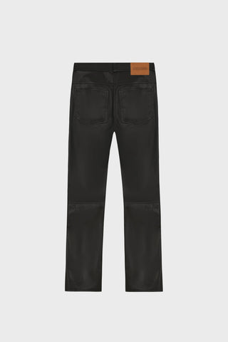 GENERATION78 | STRAIGHT - LEG BLACK PANTS IN LAMBSKIN