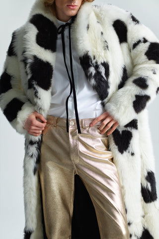 GENERATION78 | STRAIGHT - LEG GOLD PANTS IN LAMBSKIN