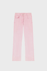 STRAIGHT-LEG JEANS IN ACID-WASH DENIM