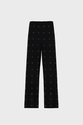 GENERATION78 | STUD EMBELLISHED WIDE - LEG SWEATPANTS