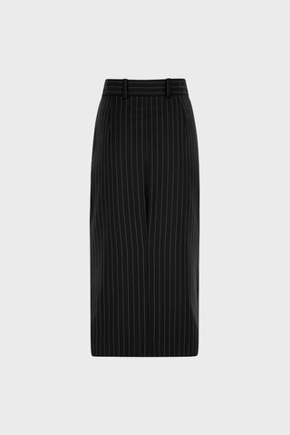 GENERATION78 | TAILORED PENCIL SKIRT IN PINSTRIPED VIRGIN WOOL