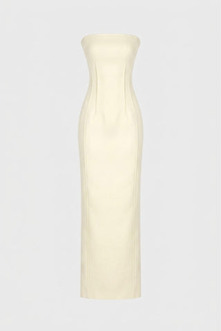 TAILORED MIDI DRESS IN SILKY-WOOL
