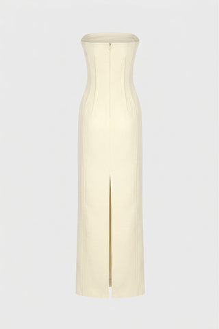 TAILORED MIDI DRESS IN SILKY-WOOL