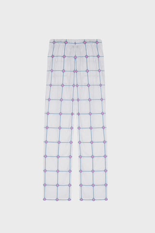 GENERATION78 | TILE EMBROIDERED STRAIGHT - LEG PANTS