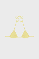TRIANGLE BIKINI TOP IN RIBBED JERSEY