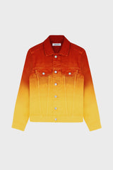 TRUCKER JACKET IN OMBRE DENIM