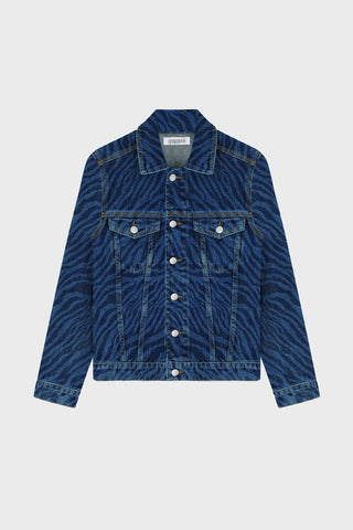 GENERATION78 | TRUCKER JACKET IN ZEBRA - PRINT DENIM