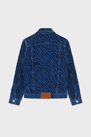 GENERATION78 | TRUCKER JACKET IN ZEBRA - PRINT DENIM