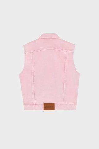 GENERATION78 | TRUCKER VEST IN ACID - WASH DENIM