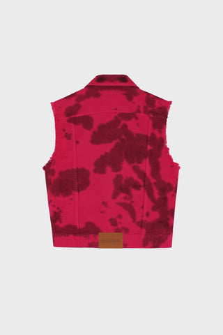 GENERATION78 | TRUCKER VEST IN TIE - DYE DENIM
