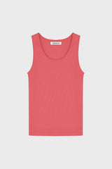 WIDE-STRAP TANK TOP IN RIBBED JERSEY