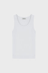 WIDE-STRAP TANK TOP IN RIBBED JERSEY