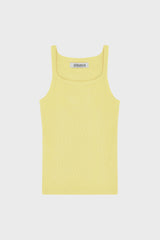 THIN-STRAP TANK TOP IN RIBBED JERSEY