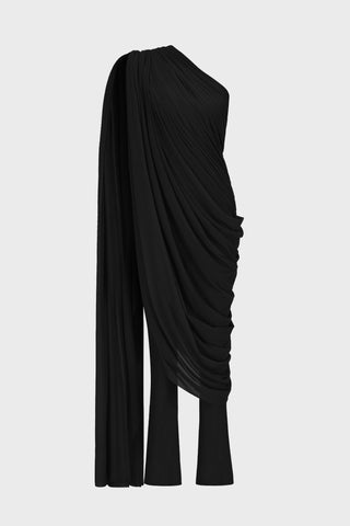 GENERATION78 | DRAPED ONE - SHOULDER JUMPSUIT IN TULLE